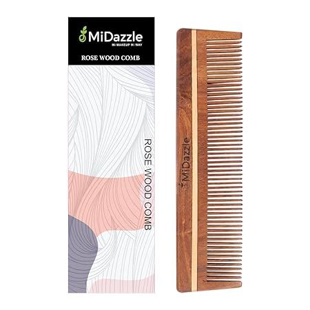 Buy Midazzle Natural Handcrafted Sheesham Rosewood Hair Comb for Men ...