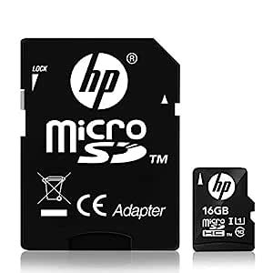 HP MSDCWAU1 16GB MicroSD Memory Card with Adapter U1 (Black) - Buy HP ...