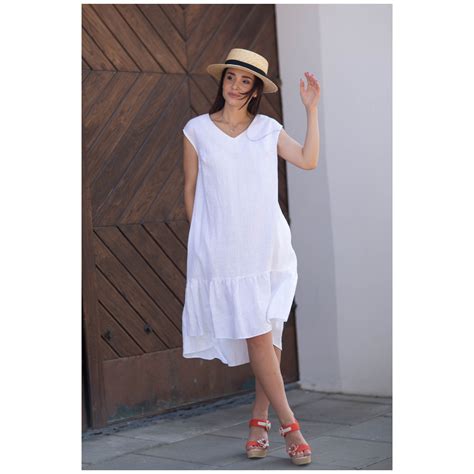 White Linen Dress Outfit at James Jain blog
