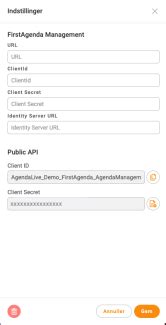 | Support FirstAgenda