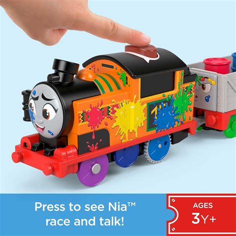 Buy Fisher-Price Thomas & Friends Motorized Talking Nia Engine, Battery ...