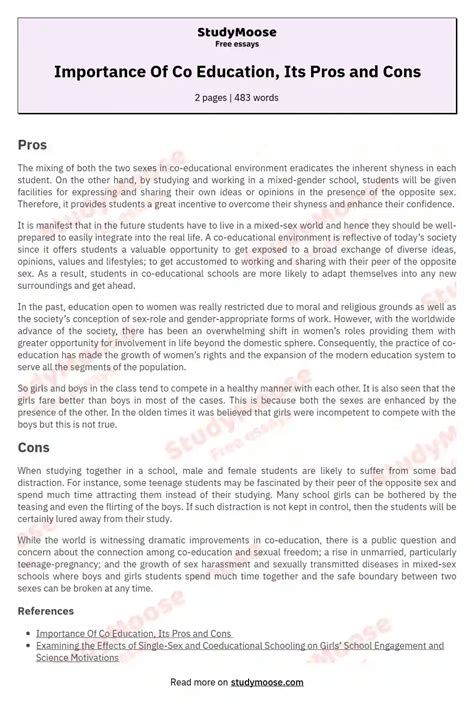 Co Education Meaning