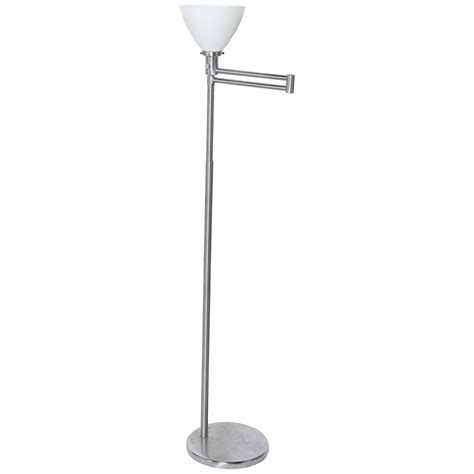 Pair of Nessen Adjustable Swing Arm Floor Lamps at 1stDibs