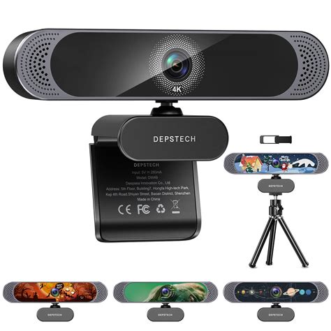 Buy DEPSTECHWebcam for PC, 4K Webcam with Microphone Autofocus HD ...