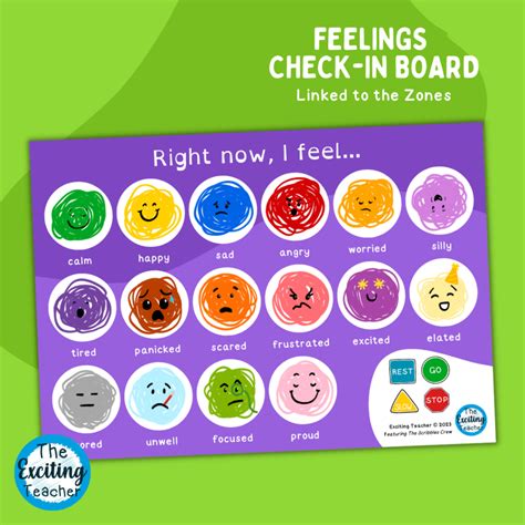 Feelings Check-In Board (Purple) – Zones Edition (featuring The ...