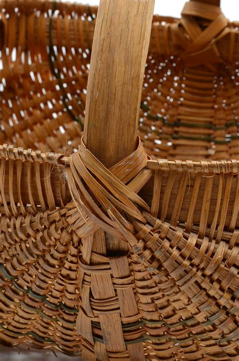 Two Vintage Split Oak Gathering Baskets | EBTH