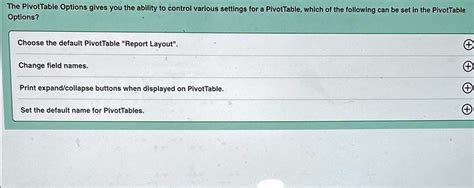 Image result for PivotTable Options