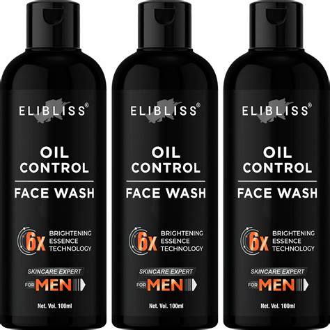 Elibliss Men Oil Control Face Wash for Anti-Pollution, Deep Cleansing ...