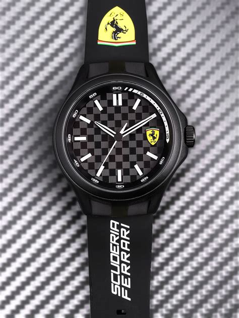 SCUDERIA FERRARI Men Black & Grey Printed Analogue Watch 830644 - Price ...