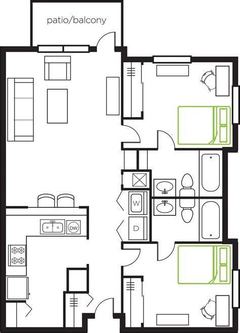 Statesboro Student Apartment Rates and Floorplans - Cambridge at Southern