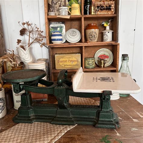 Antique Scale, Antique English Scale, Antique Scales, Weighing Scales, Antique Shop Scales ... - Vintage Scales