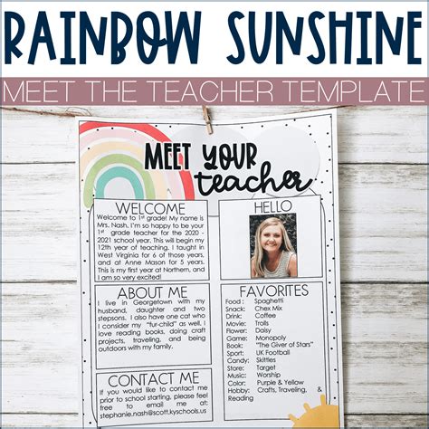 Meet The Teacher Examples