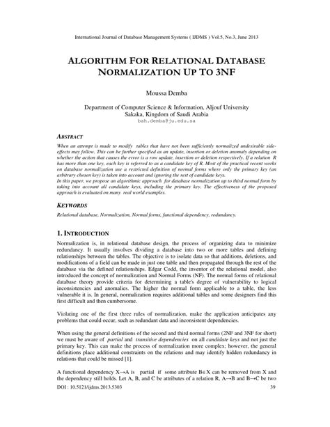 Relational Database Normalization 的图像结果