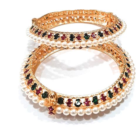 Buy Moteeya traditional Maharashtrian Red Green Kalyani Moti tode ...