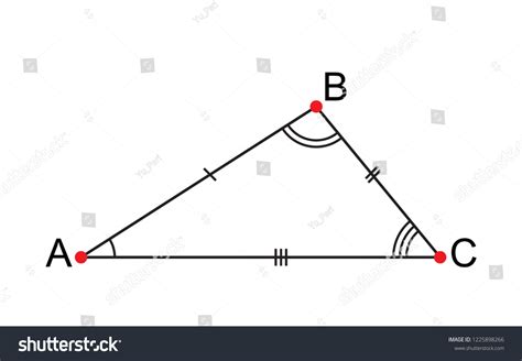 Obtuse Scalene Triangle Abc Isolated On: Vector có sẵn (miễn phí bản ...