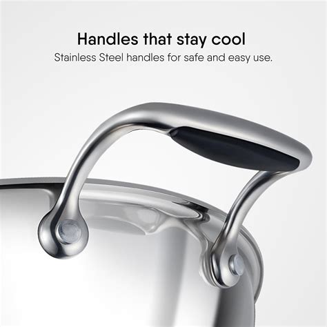 Triply Stainless Steel Kadhai with Lid,Kadai for Cooking, Stainless ...