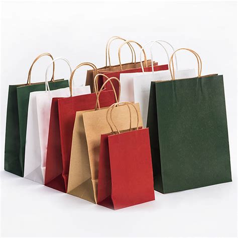Colored Kraft Paper Shopping Bags | Bavora