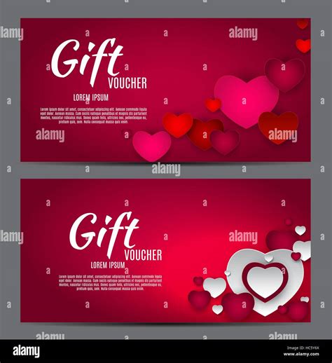 Valentine s Day Heart Symbol Gift Card. Love and Feelings Backgr Stock ...