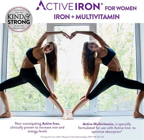 Buy Active Iron for Women, Non-Constipating, 30 Active Iron High ...
