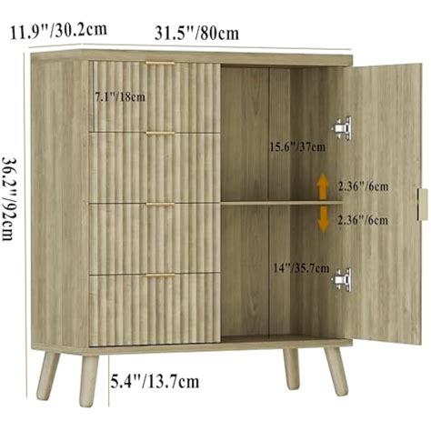 ANWBROAD Fluted Sideboard Buffet Cabinet with India | Ubuy