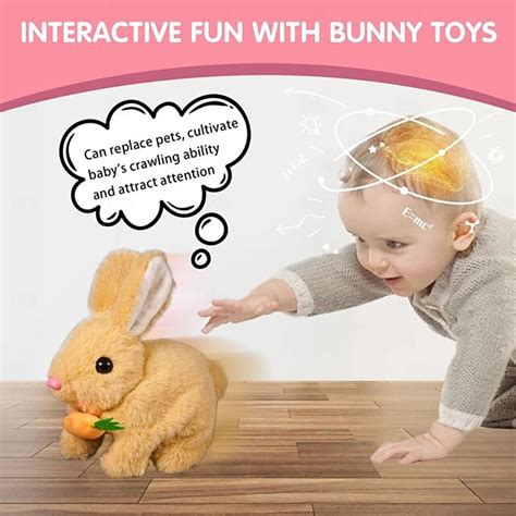 My Realistic Bunny Toy, Interactive Bunny Easter Decoration Realistic ...