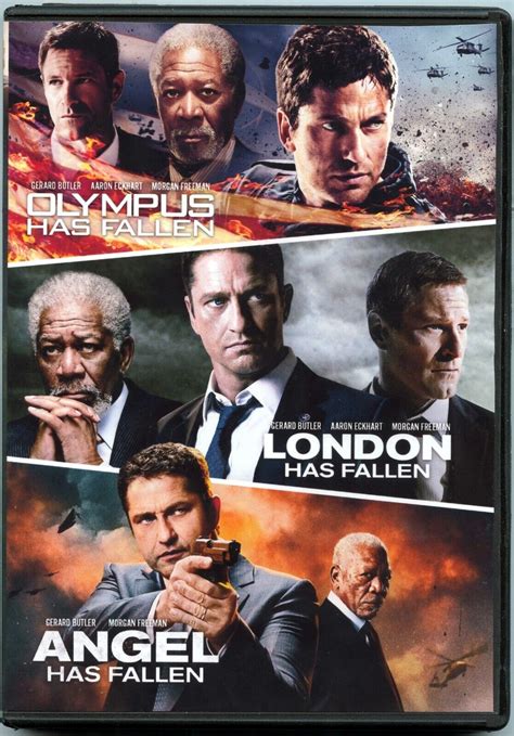 Olympus Has Fallen / London Has Fallen / Angel Has Fallen 3 DVD Set ...