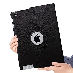 TGK Rotating Cover for iPad 2/3/4 (Black) : Amazon.in: Computers ...