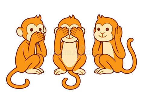 Three Wise Monkeys Cartoon Free Transparent PNG Clipart, 57% OFF
