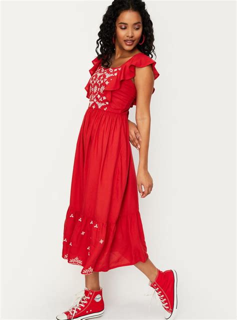 Buy Women Embroidered Yoke Maxi Dress Online at just Rs. 999.0 ...