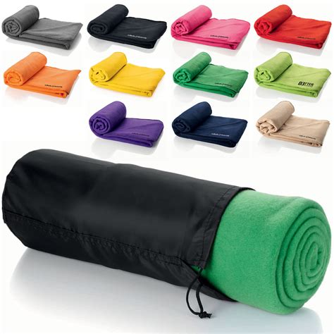Promotional Polar Fleece Blankets - Travel Blankets | Bongo