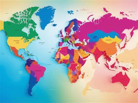 World Map Imagem Colorful Image 的图像结果