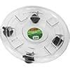 Buy TABOR TOOLS Round Planter Caddy 12 Inch, Transparent Saucer with 4 ...