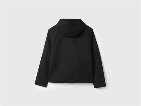 Men Regular Fit Hooded Neck Solid Suede Wadded Jacket – United Colors ...