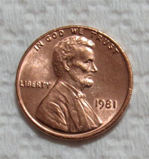 1981 1 Cent - Lincoln Memorial Cent - Uncirculated - For Sale, Buy Now ...