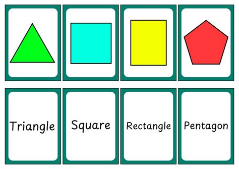 Shapes Flashcards (2D & 3D) - Free Printables - Teach Prints