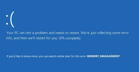Memory Management Blue Screen 的图像结果