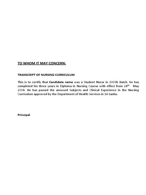 Image result for NursingCAS Transcript Form