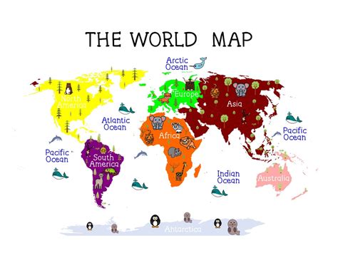 World Atlas Map for Kids 的图像结果
