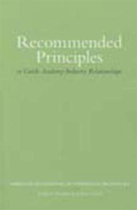 Buy Recommended Principles to Guide Academy-Industry Relationships Book ...