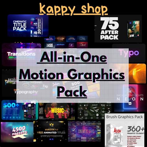 After Effects Mega Bundle | Kinetic Typography, Transitions & Motion ...