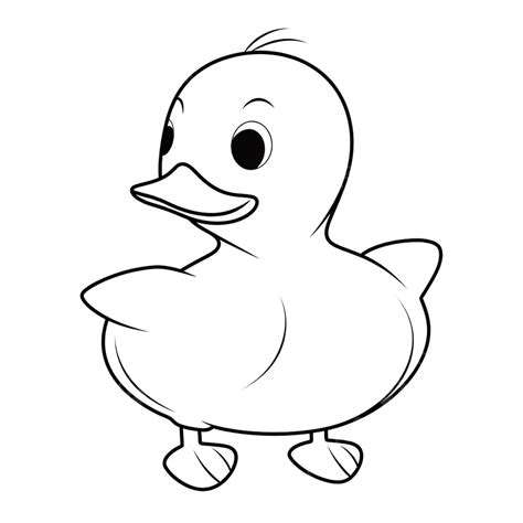 Rubber Duck Clip Art Black And White