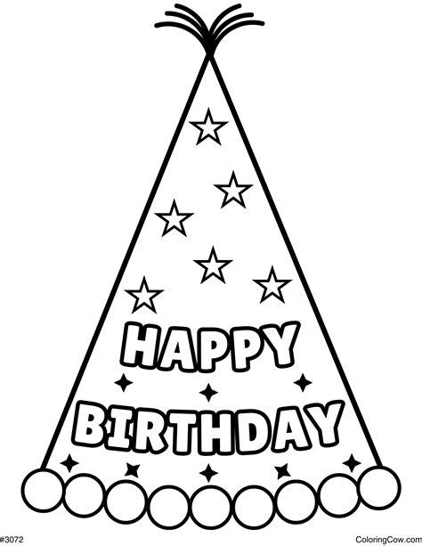 Party Hat Coloring Pages [2025]