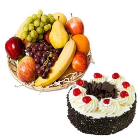 Buy Black Forest Cake with Mixed Fruits Online | gifts Delivery India ...