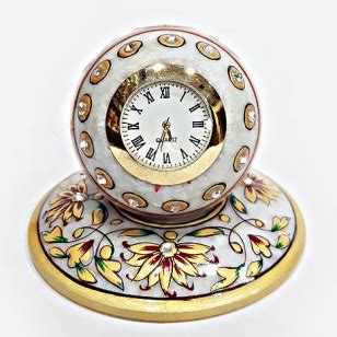 Marble Clock Painted (Product Code 3051) at Rs 456.00