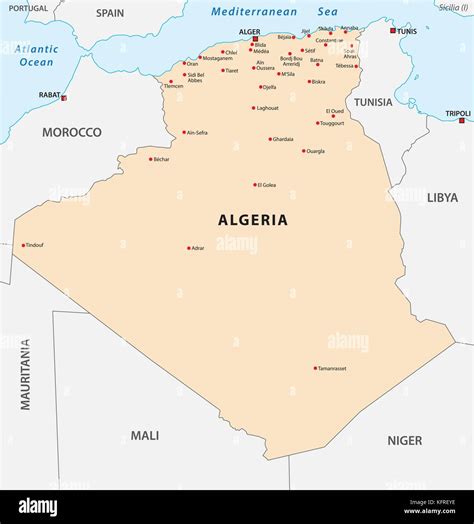Algeria On Map