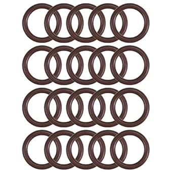 uxcell Fluorine Rubber O-Rings 22mm OD 16mm ID 3mm Width, Metric FKM ...