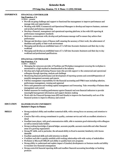 Image result for Controller Resume Examples