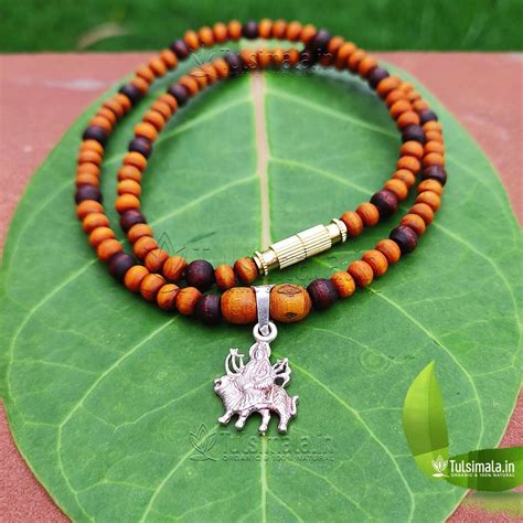 Beautiful Design Pure Silver Durgamaa Locket with Original Mala multi ...
