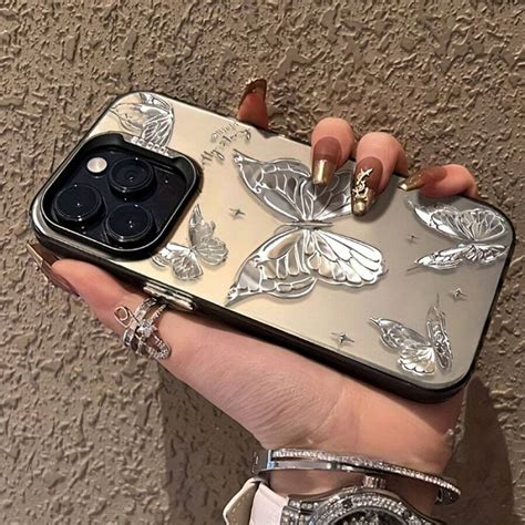 Butterfly Energy Shell With Shiny Silvery IMD | SHEIN USA