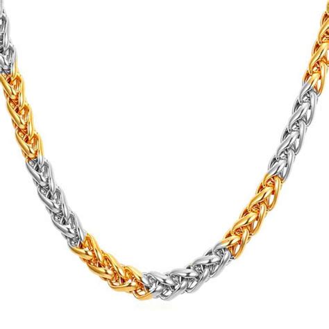 Buy Sullery Wheat Link Rope Chain and Gold-Plated Classic Design ...